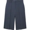 Mango Bilbao Bermuda Shorts In Petrol Blue