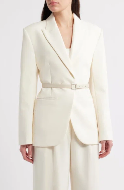 Mango Blance Belt Blazer