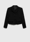 Mango Blazer Black In Black