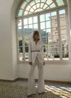 Mango Double-breasted Suit Jacket In White