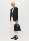 Mango Blazer Costume Croisé Noir - Femme - Xl -  In Black
