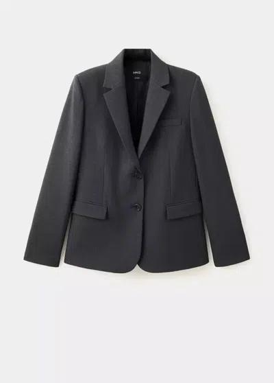 Mango Blazer Costume Droit In Black
