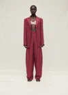 Mango Linen Blend Suit Blazer Wine In Wine