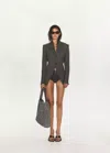 Mango Blazer De Tailleur À Taille Ajustée In Black