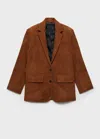 Mango Blazer Tobacco Brown In Tobacco Brown
