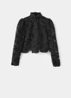Mango Blouse Coco In Noir