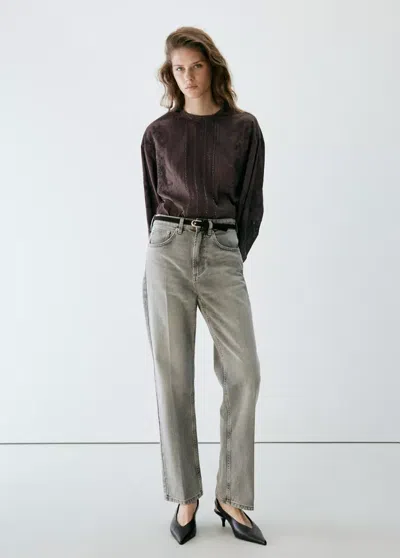 Mango Blouse Doris In Marron