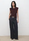 Mango Blouse Épaulettes Froncées Chocolat - Femme - 3xl -  In Brown