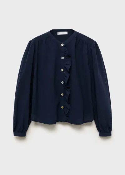 Mango Kids' Blouse Navy In Blue