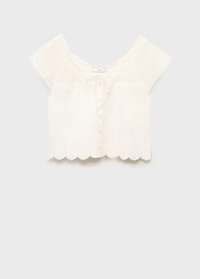 Mango Blouse Off White