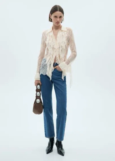 Mango Blouse Off White