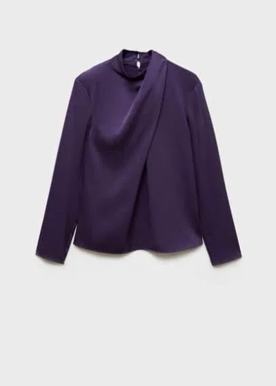 Mango Blouse Purple