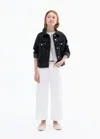 Mango Basic Denim Jacket In Black