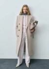 Mango Gathered Denim Jacket Lilac In Lilas