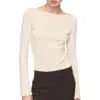 Mango Boatneck Top In Pink