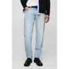 Mango Bob Regular Fit Jeans In Light Blue