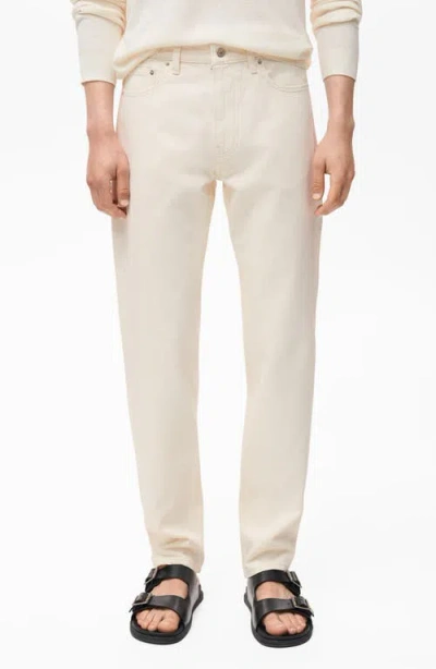Mango Bob Regular Fit Jeans In White