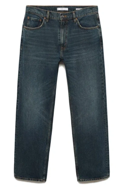 Mango Bob Straight Leg Jeans In Mint Green