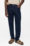 Mango Bob Straight Leg Jeans In Open Blue