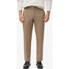 Mango Bologna Slim Fit Stretch Pants In Neutral