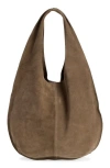 Mango Bolsa Suede Top In Brown