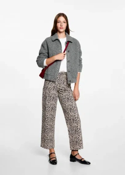 Mango Kids' Manteau In Gris