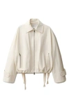 Mango Bomber Jacket With Adjustable Hem
