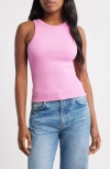 Mango Bonico Rib Tank In Blue