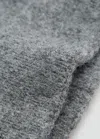 Mango Knit Beanie In Dark Heather Grey