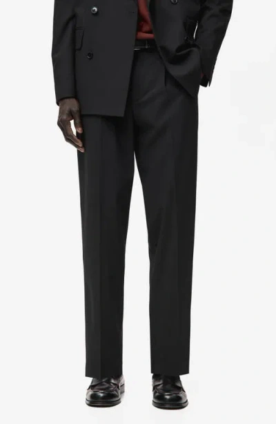 Mango Boston Regular Fit Suit Pants In Black