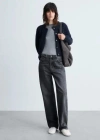 Mango Veste Tissu Bouclette Boutons Bijoux Bleu Marine Foncé - Femme - L -  In Dark Navy
