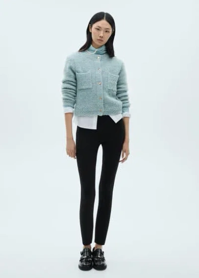 Mango Veste Bleu Ciel - Femme - Xl -  In Sky Blue