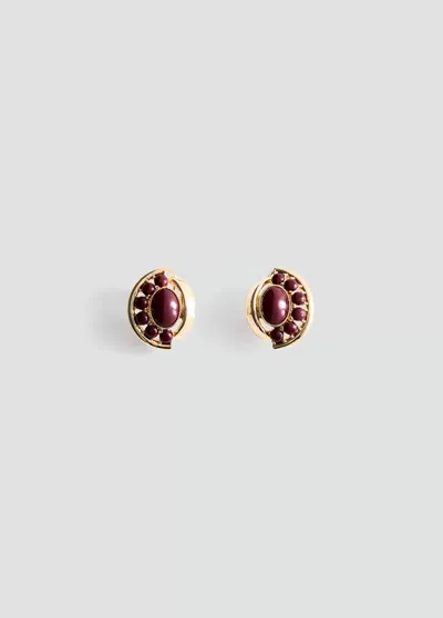 Mango Boucles D'oreilles Détail Perles