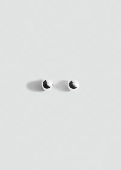 Mango Drop Earrings Silver