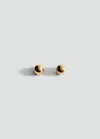 Mango Round Volume Earrings Gold In Gold