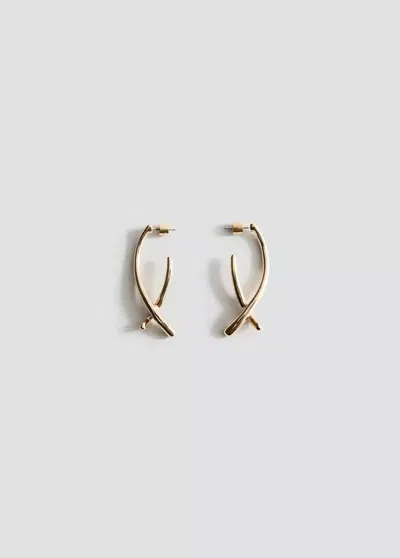 Mango Boucles D'oreilles Irrégulières Texturées