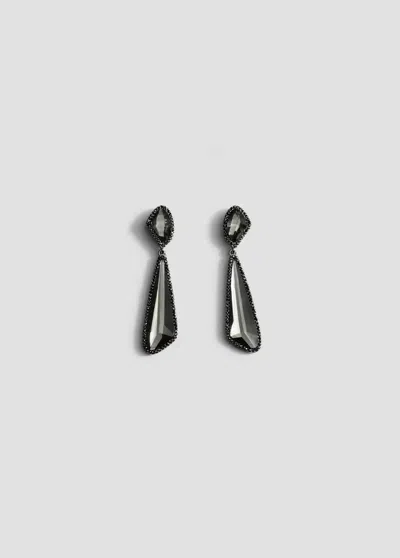 Mango Boucles D'oreilles Pendantes In Argent