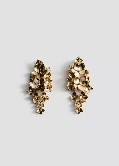 Mango Boucles D'oreilles Pendantes Fleurs