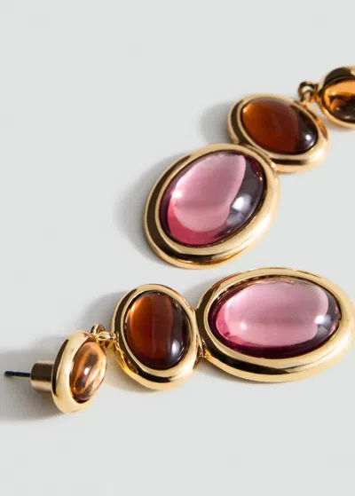 Mango Mixed Pendant Earrings Gold