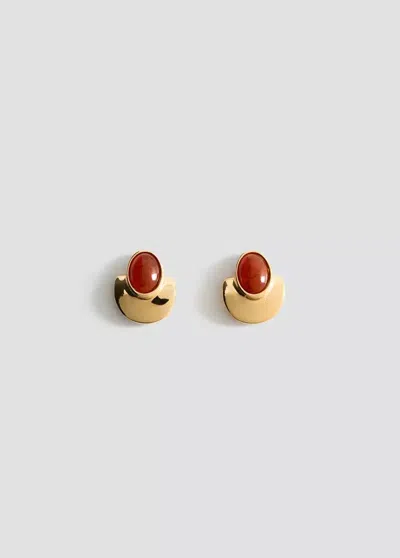 Mango Boucles D'oreilles Résine Bicolores