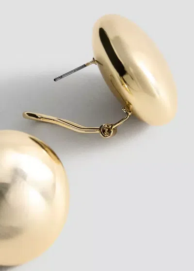 Mango Boucles D'oreilles Rondes Volume In Gold