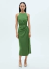 Mango Robe Midi Naud Vert - Femme - Xl -