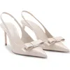 Mango Bow Pointed Toe Slingback Pump In Multi