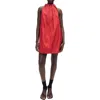 Mango Halter Dress With Bow Detail Red