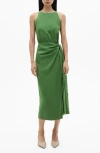 Mango Robe Midi Naud Vert - Femme - Xl -  In Green
