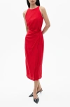 Mango Robe Midi Naud Rouge - Femme - Xl -  In Red