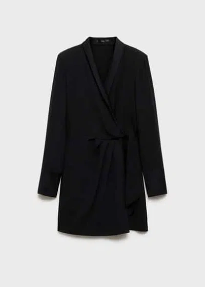 Mango Dress Black In Noir
