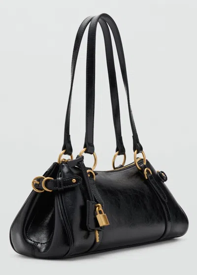 Mango Sac Bowling À Breloques Noir - Femme - Taille Unique -  In Black
