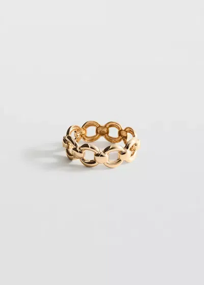 Mango Bracelet Rigide Chaîne In Or