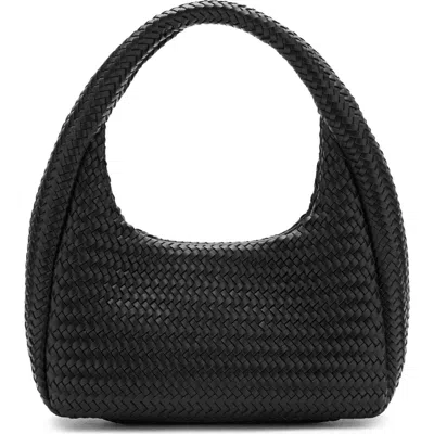 Mango Braided Faux Leather Shoulder Bag In Pink